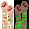Leesgel Tatuaggi con animali per bambini, 10 fogli di tatuaggi luminosi per feste di compleanno per bambini, regali per gli ospiti, regali di compleanno per bambini, piccoli regali per la scuola