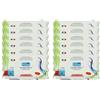 MAURY'S IL NUMERO UNO DEL RISPARMIO Hydra Viva+ Set 12CF Salviette Milleusi Umidificate con Clip 72PZ - per Adulti e Bambini, con Glicerina, Provitamina B5, Azione Delicata, Idrata, Dermatologicamente Testate - Made in Italy