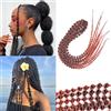 Dsoar Bubble Curl Dreadlocks Extension Trecce Ricci all'Uncinetto con Piccole Bolle Locs Morbidi Naturali per Donne 10 Ciocche 24 Pollici
