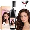 Generico 3-In-1 Comb For Hair Coloring With Integrated Brush, Portable Dye Comb For Gray Hair Coverage,Waterproof And Sweatproof,No Mix Dye Applicator, Instant Root Touch-Up Stick. (coffee brown, 7.5*4.5*20)