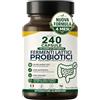 BB HEALTH Fermenti Lattici Probiotici 240 Capsule Multiceppo - 46 Miliardi UFC per Flora Batterica ed Equilibrio Intestinale - Con Inulina e Butirrato di Sodio - 4 Mesi