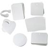 HONITANO Feltro per Sublimazione Bianco 30 Pezzi Set, Deodorante Auto Fai da Te, Fogli Feltro Aromatici per Trasferimento Termico, Accessori Decorativi per Interni Auto, Profumazione