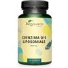 Vegavero Coenzima Q10 200 mg | Tecnologia liposomiale ad alta biodisponibilità | Precursore dell'ubiquinolo | Potente antiossidante + antietà | Senza additivi e testato in laboratorio | Vegavero®