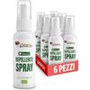 Generico Zanzarina Mini Spray Antizanzare Forte, Repellente Zanzare Azione Protettiva Duratura, Fino a 8h di protezione, Per Viaggi in Luoghi Tropicali, Efficace contro Virus West Nile, 6 Conf. da 60 ml