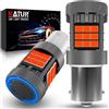 KATUR Lampadina 1156 BA15S LED, Canbus 500% luminosità 3000LM Rosso Brillante con Ventola di Raffreddamento Lampadine LED 7506 P21W 1141 Fendinebbia Posteriori, 2PCS