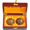 juanxian 5,1 cm Feng Shui Nuwa Stone Baoding Balls Cinese Salute Esercizio Stress Balls con Confezione Regalo