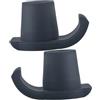 UKCOCO Pattini per Deambulatori 2 Pezzi Tpr Nailon Blu Antiscivolo | Supporto e Ammortizzazione, per Case e Case di Riposo, Accessorio di Ricambio