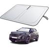 BIXUAN Parasole per parabrezza compatibile con Peugeot 2008 e-2008 P24 2020-2025 2026 copertura parasole auto per parabrezza, ombrellone pieghevole con protezione UV parasole accessori