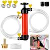 Flintronic Pompa A Mano A Sifone Multiuso, Pompa+1 Testa In Rame+3 Fibbie | Pompa Ad Aria Travaso Per Benzina Gasolio Diesel Acqua Liquidi, Utilizzato In Navi, Macchine Motociclette, Camper, Ecc