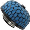 AERZETIX - K34128 - Filtro dell'Aria Sportivo Universale Ø76mm - Colore Blu - per Auto Competizione Tuning Moto Decorazione Meccanica Sistema di Aspirazione dell'Aria Motore