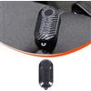 METYOUCAR Custodia protettiva per chiave auto per Fiat 500 Abarth 595 695/Bravo, in ABS (nero)