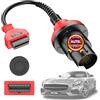 Autel Originale Adattatore per BENZ 38 Pin Maschio a 16 Pin Femmina | Connettore OBDII Compatibile con Mercedes-Benz Precedenti al 2001, Utilizzabile con OBD2 Auto Diagnostica OBD II Scanner