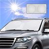 Vintoney Parasole per Parabrezza Auto Telo Pieghevole Parasole Anteriore Argento Nero Interno Protettore Contro i Raggi UV Mantiene per Auto SUV Furgoni 160 * 83cm