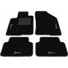 Generico Tappetini Auto per Lancia Ypsilon 2011-2025 | Kit Completo 4 Tappeti Auto Ricamati Bordo Nero Cucitura Bianca | Moquette Alta Qualità | Fondo Antiscivolo | Battitacco PVC | Lunga Durata