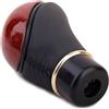 YZYP Cambio a leva del pomello universale pomello del cambio per auto accessori,Pomello del Cambio Legno Universale 5 Marce Pomello Cambio Leva Auto,Materiale:ABS e Legno. (Nero)