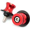 QJY-Motor Part-Store QJY 2pcs M10 Moto Nottolini Cavalletto 10MM Bobine Universal per K-AWA-SAKI Z750 Ninja 250 ER-6N ZX10R ZX6R Versys 1000 CFMOTO 450NK 450SR 450MT 700 CLX -Rosso