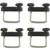 DLZFUDTY Attacchi Per Barre Portatutto Kit di montaggio for morsetti a U for portapacchi auto Kit Fissaggio Box Tetto(60mm)