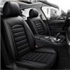 HUAIHUABA Coprisedili Auto Anteriore per Nissan Pathfinder S X-Trail T30 T32 T31, Impermeabile Coprisedili Universale, Set Coprisedile Anteriori Set Coprisedili Protezioni 2-Posti(Schwarz)
