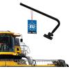 KOTARBAU Supporto per specchio 40 x 15 cm, braccio curvo per specchietto retrovisore esterno, trattore, roulotte, specchietto retrovisore per auto, universale, camion, escavatore, roulotte