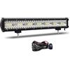 Willpower Barra LED 51cm 20 Pollici 420W Fari LED 12V 24V Combo Fascio Spot e Inondazione Faretti LED Faro da Lavoro LED Barra Luci LED per Fuoristrada Auto Trattore Camion 4x4 Barca ATV con Cablaggio
