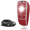 TOOMUME Cover Chiave TPU, Custodia Chiave Adatto per Mercedes Benz A/B/C/E/G/S Classe GLA GLC GLE GLK GLS CLA CLE CLS AMG E200 W177 W205 W213, Copri Chiavi Guscio Chiave Auto Telecomando - Smart Key