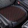 VAGCARS 2 cuscini per sedili auto, in pelle, impermeabili, antiscivolo, morbidi e traspiranti, con custodia, universali per auto, camion, SUV (nero rosso)