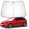 BIXUAN Parasole compatibile con VW Polo 6 MK6 Seat Ibiza MK5 2017 2018 2019 2020 2021 2022 2023 Parabrezza per Polo 6 Auto Parabrezza Parasole Anteriore Bloccato Copertura UV
