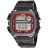 Casio Orologio digitale da uomo con quadrante rosso DW-291H-1BVDF (I117), Nero-Digitale, Colore: RAL