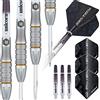 Unicorn Set di Freccette PRO-Tech Style 5 | 90% tungsteno Naturale con Accenti Dorati e Punti Volute | Punta in Acciaio | 27 g