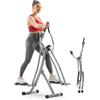 Sunny Health & Fitness ellittica da casa, Cross trainer a basso impatto per la casa, monitor LCD, compatto e pieghevole - SF-E902