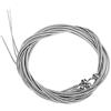 Tiiyee Corde in Acciaio Nichelato per Basso Elettrico - Set 4 Corde Chromes Flat di Ricambio Con Rivestimento - Accessori Strumento