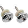 Musiclily Pro 17mm Chitarra Attacco Tracolla Bottoni Tracolla in Lega Zinco Strap Buttons End Pins per Chitarra Elettrica Acustica Classica Ukulele, Cromato(Set di 2)