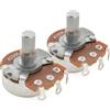 Musiclily Alpha A250K Potenziometro Metrico Solid Short Shaft 6,5mm Audio Taper Pot per Chitarra Elettrica Basso (Set di 2)