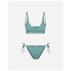 Calvin Klein Jeans Bralette Elastic W - Bikini - Donna - Azzurro