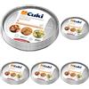 Cuki Teglie Cuocirapido Alluminio - Doppia Forza - 8 porz - tonde [TM32G] - 12 vaschette (Multipack) (Confezione da 5)