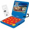 Lexibook Paw Patrol La Squadra dei Cuccioli Chase Lettore Dvd Portatile, LCD da 7 , 2 Altoparlanti, Batteria Ricaricabile, Blu/Rosso, DVDP6PALXB