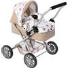 Bayer Chic 2000 - Passeggino per bambole Smarty, piccolo passeggino per bambini dai 2 anni in su, passeggino giocattolo, orsetto, beige
