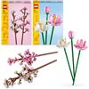 LEGO Creator Bundle Fiori 3: Include Fiori di Loto (40647) e Fiori di Ciliegio (40725), Set Fiori Artificiali della Collezione Botanica per Bambine e Bambini da 8 Anni, Idea Regalo per San Valentino