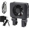 efuturetime Ventilatore per Acquario 3W con Timer 1 Testa | 5 Velocità Regolabili, Basso Rumore, a Clip, per Acquari da 40 cm