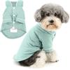 Zunea - Pigiama per cani di taglia piccola, taglia XS/S, in morbido tessuto traspirante, per cuccioli, con colletto, per interni, in due pezzi, camicia da notte, completo da vacanza, abbigliamento per