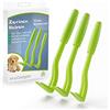 innoGadgets Gancio di spunta Pinze per zecche | Diversi Ganci per Tutte Le Dimensioni delle zecche (Verde) (3-Set)