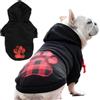 Zunea Felpa con Cappuccio per Cani di Taglia Media e Grande Morbida Abbigliamento per Bulldog Francese Cappotti Giacca di Base per Autunno Inverno Maglione Felpa per Golden Retriever (Zampa, 3XL)