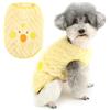 Zunea - Gilet invernale in pile con anello per guinzaglio per cani di piccola taglia, morbido pullover caldo per cuccioli, giacca con motivo carino per chihuahua e yorkie, abbigliamento per animali