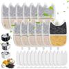 Gulxwis Filtri Fontanella per Gatti, 12 Pezzi Filtro per Fontana Acqua Gatti + 12 Filtri in Spugne + 12 Spugne per Pompa, Set di Filtri di Ricambio per Gatti Compatibile con FEELNEEDY 4L (YPD-C004)