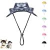 TABKSOLA Cappello da baseball per cani e gatti, con 2 fori per le orecchie, per S/M/L, nero, S