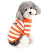 ZUNEA Maglione Invernale per Cani Piccola Taglia Cappottino in pile Caldo per Cuccioli Giacca Righe Morbida Velluto Chihuahua Gatti Giubbotti Abbigliamento Cani Ragazze Ragazzi Vestiti Arancione L