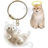 Generico Cat Keychain - 2x3x6cm ABS Compact petHair Storage Keyring | Stylish Animal Hair Preservation Pendant, Portable Memorial Keepsake Holder for Cats, Key Bag Charm, Travel Friendly petMemor