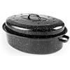 IBILI, Cocotte Ovale Black, 34 x 27 x 13 cm, Acciaio smaltato.