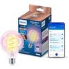 Philips Smart LED Globe Filament - Illuminazione LED intelligente - Luce bianca e colorata - E27 - Trasparente - 40W - Wi-Fi