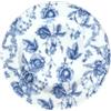 Tognana Vecchio Vienna Blu Roses, piatto pane 16 cm, porcellana, blu-bianco, Made in Italy